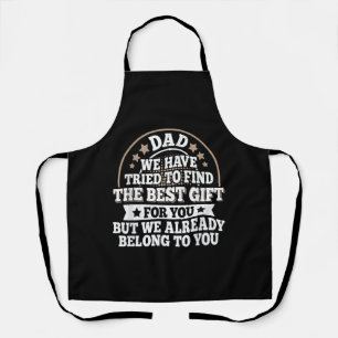 Funny Dad Saying Graphic Vintage Papa Father Apron