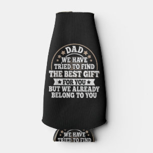 Funny Dad Saying Graphic Vintage Papa Father Bottle Cooler