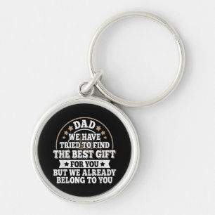 Funny Dad Saying Graphic Vintage Papa Father Key Ring