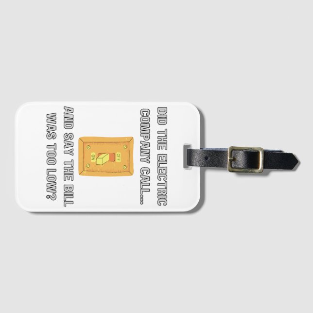 Funny Dad Sayings  Luggage Tag (Front Horizontal)