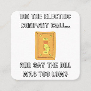 Funny Dad Sayings  Square Business Card