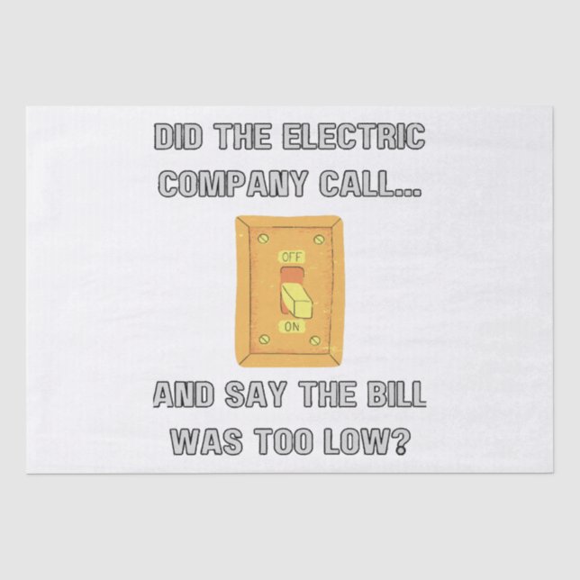Funny Dad Sayings  Tissue Paper (Front)