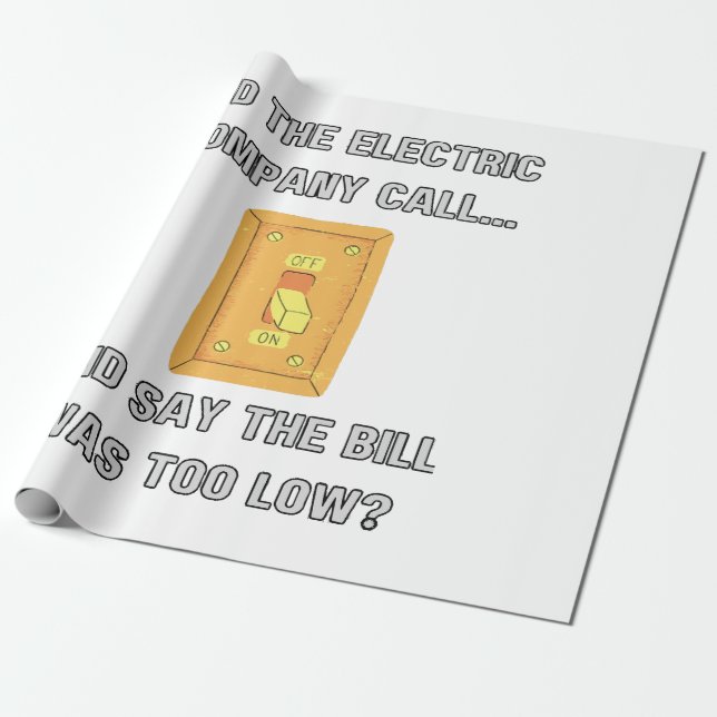 Funny Dad Sayings  Wrapping Paper (Unrolled)