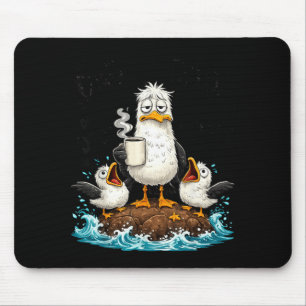 Funny Dad Seagull Fathers Day Seagulls Humour Ocea Mouse Pad