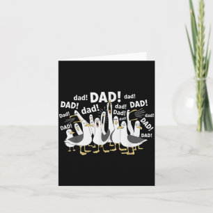 Funny Dad Seagull Funny Daddy Seagulls Fathers Day Card
