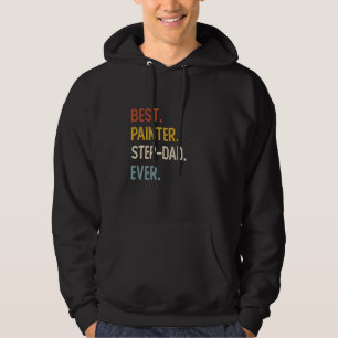 Funny Dad Shirt Best Painter Step-Dad Ever Shirt F