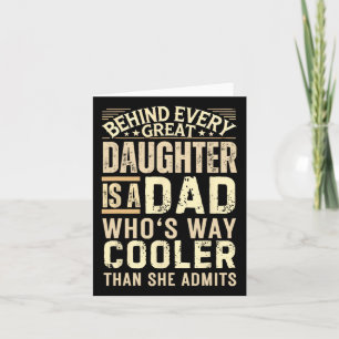 Funny Dad Shirt From Daughter Men Funny Fathers Da Card