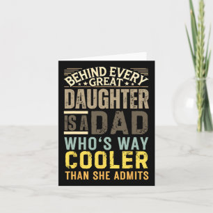 Funny Dad Shirt From Daughter Men Funny Fathers Da Card