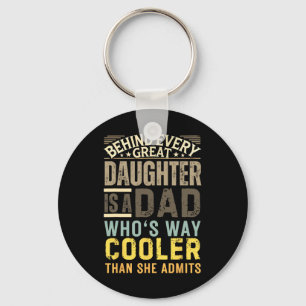 Funny Dad Shirt From Daughter Men Funny Fathers Da Key Ring