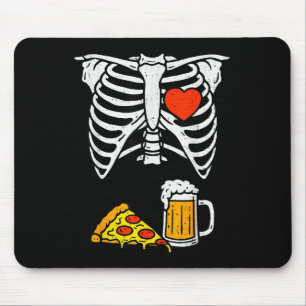 Funny Dad Skeleton Beer Zza Halloween Costume Mens Mouse Pad