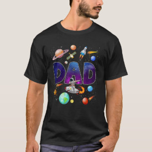 Funny Dad Solar System Planets Outer Space Father T-Shirt