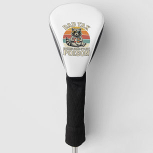 Funny Dad Tax Racoon Vintage T-Shirt Design_1 Golf Head Cover