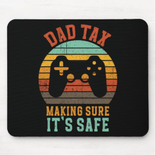 Funny Dad Tax Retro Gamer Controller Father’s Day Mouse Pad