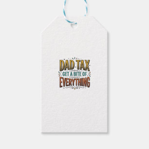 Funny Dad Tax Vintage Engraving Shirt Design_1 Gift Tags