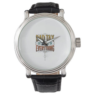 Funny Dad Tax Vintage Engraving Shirt Design_1 Watch