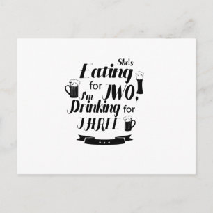 Funny Dad to Be Pregnancy Maternity Expecting Mens Announcement Postcard