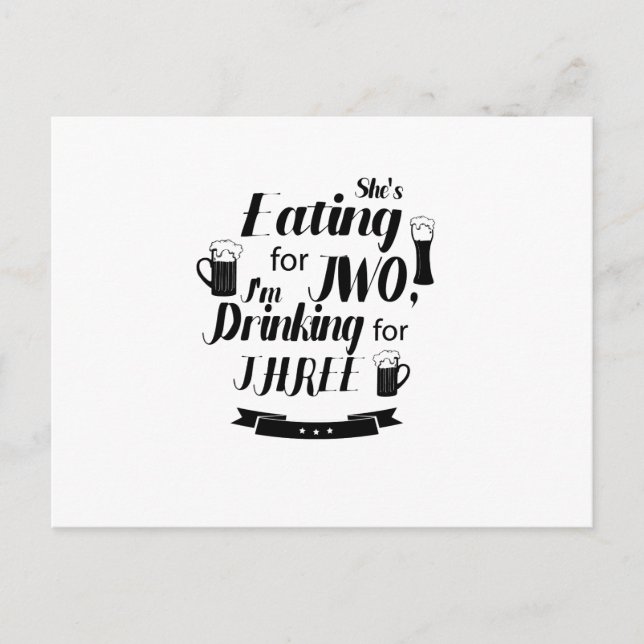 Funny Dad to Be Pregnancy Maternity Expecting Mens Announcement Postcard (Front)