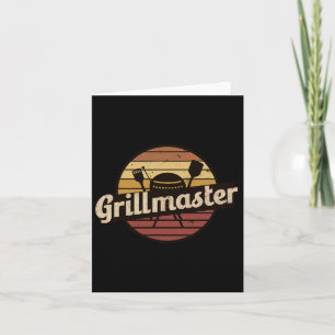 Funny Dad Vintage Design Grillmaster Fathers Day Card