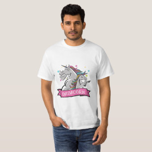 Funny Dadacorn Unicorn Tee - Fierce Protective DAD