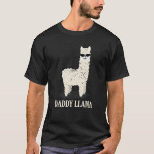 Funny Daddy Llama Alpaca Funny Animal Lover Gift F T-Shirt