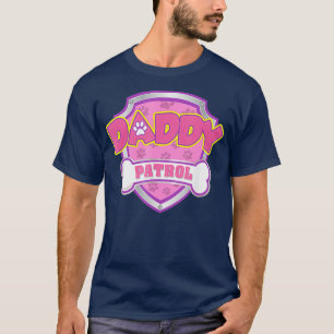 Funny Daddy Patrol Dog Mum Dad For Men Women T-Shirt