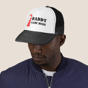 FUNNY DADDY RED BATTERY DAD GIFT TRUCKER HAT