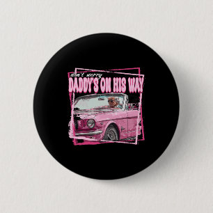 Funny Daddy's Home Trump Pink 2024 Take America Ba 6 Cm Round Badge