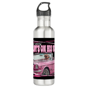 Funny Daddy's Home Trump Pink 2024 Take America Ba 710 Ml Water Bottle