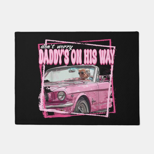 Funny Daddy's Home Trump Pink 2024 Take America Ba Doormat (Front)