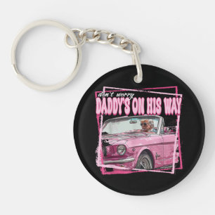 Funny Daddy's Home Trump Pink 2024 Take America Ba Key Ring