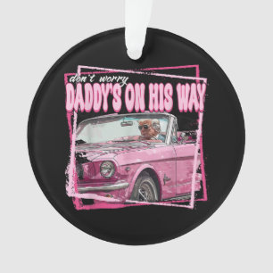 Funny Daddy's Home Trump Pink 2024 Take America Ba Ornament