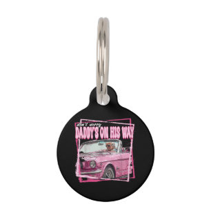 Funny Daddy's Home Trump Pink 2024 Take America Ba Pet Tag