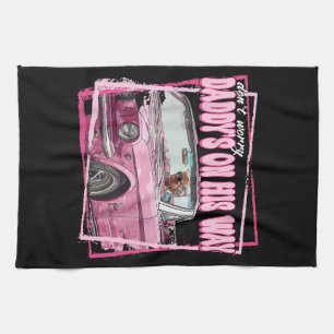 Funny Daddy's Home Trump Pink 2024 Take America Ba Tea Towel