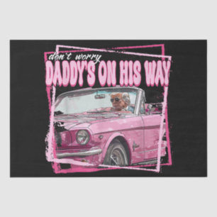 Funny Daddy's Home Trump Pink 2024 Take America Ba Tissue Paper