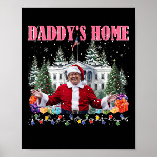 Funny Daddy's Home Trump Pink 2024 Take America Ck Poster