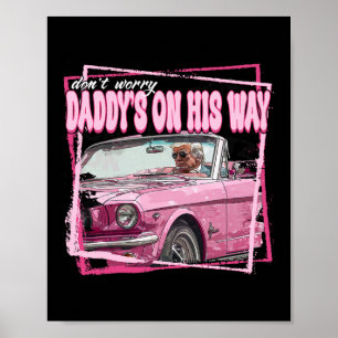 Funny Daddy's Home Trump Pink 2024 Take America Ck Poster
