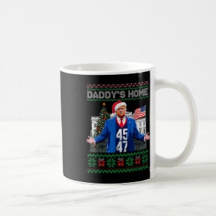 Funny Daddy's Home Trump Ugly Christmas Sweater Xm Coffee Mug