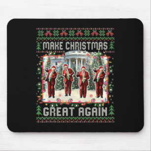 Funny Daddy's Home Trump Ugly Christmas Sweater Xm Mouse Pad