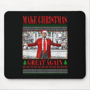 Funny Daddy's Home Trump Ugly Christmas Sweater Xm Mouse Pad