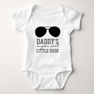 Funny Daddy's Little Dude Baby Bodysuit