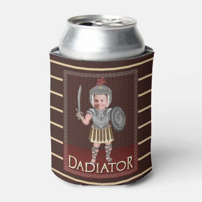 Funny Dadiator Father's Day | Custom Dad Photo Can Cooler (Can Front)