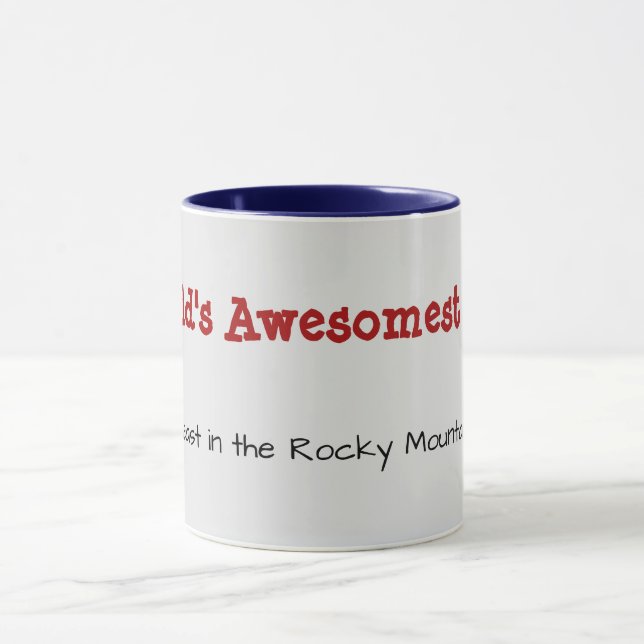Funny Dads Day | Worlds Awesomest Dad | Rockies Mug (Center)