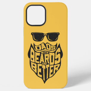 FUNNY DADS WITH BEARDS ARE BETTER FATHERS DAY iPhone 12 PRO MAX CASE
