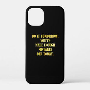 Funny Daily Mistakes Joke iPhone 12 Mini Case