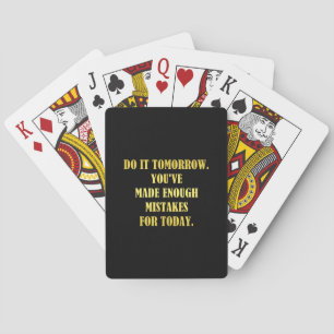 Funny Daily Mistakes Joke Playing Cards