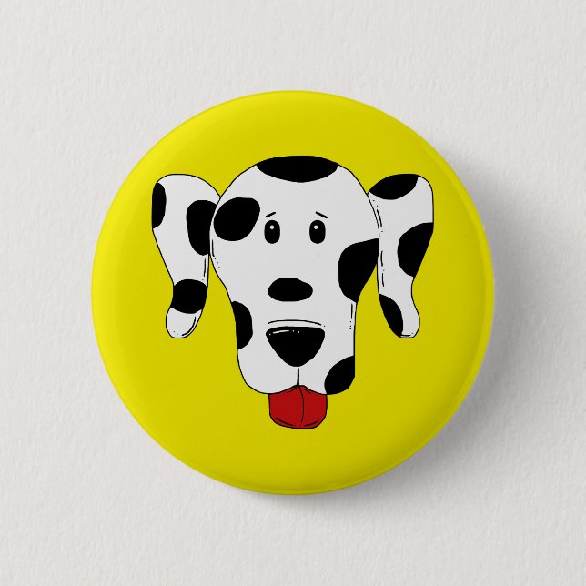 Funny Dalmatian 6 Cm Round Badge (Front)