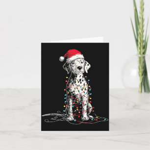 Funny Dalmatian Christmas Graphics Dog Lights Love Card
