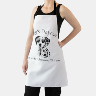 Funny Dalmatian Dog Business   Apron