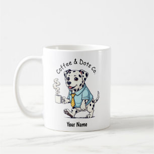 Funny Dalmatian Dog Business Suit Coffee Mug