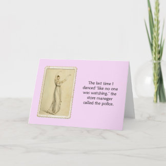 Funny Dance Blank Inside Ackerman Card